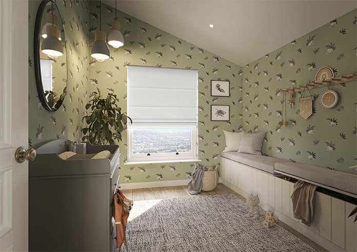 Tussah, Snowdrift - Twist&Fit Roman Blind - Image 7